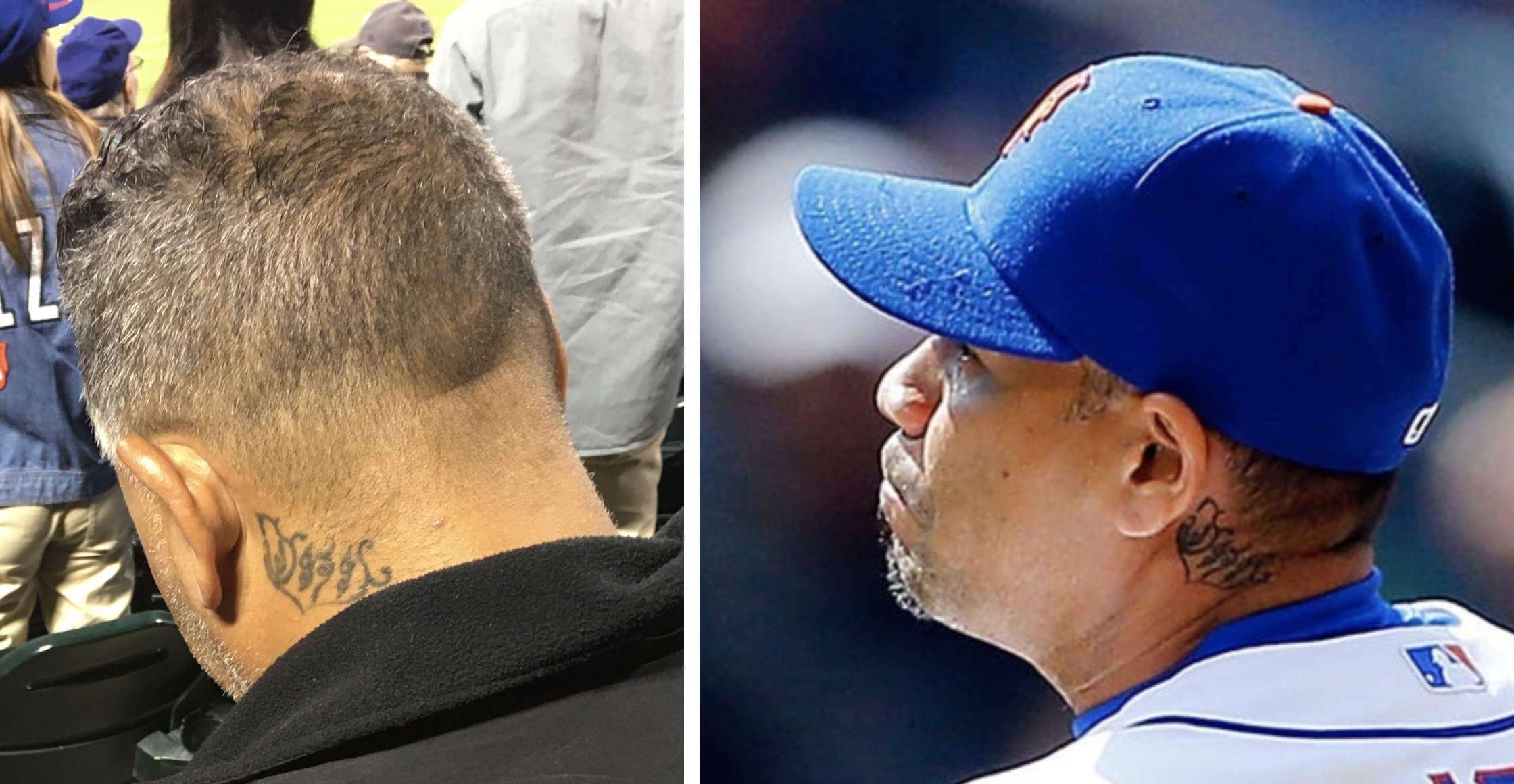 Javier Baez has an MLB logo tattooed on the back of his neck : r