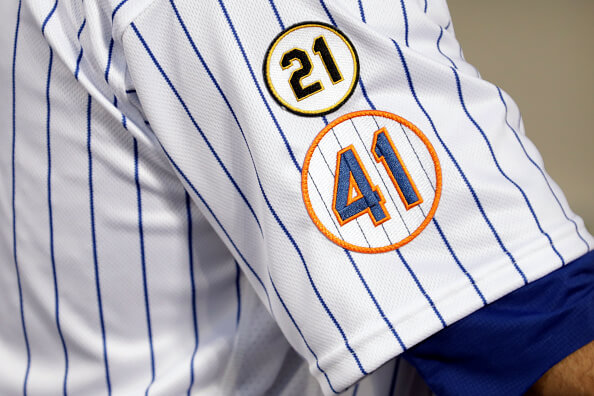 Dodgers Wearing Don Sutton, Tommy Lasorda Jersey Patches