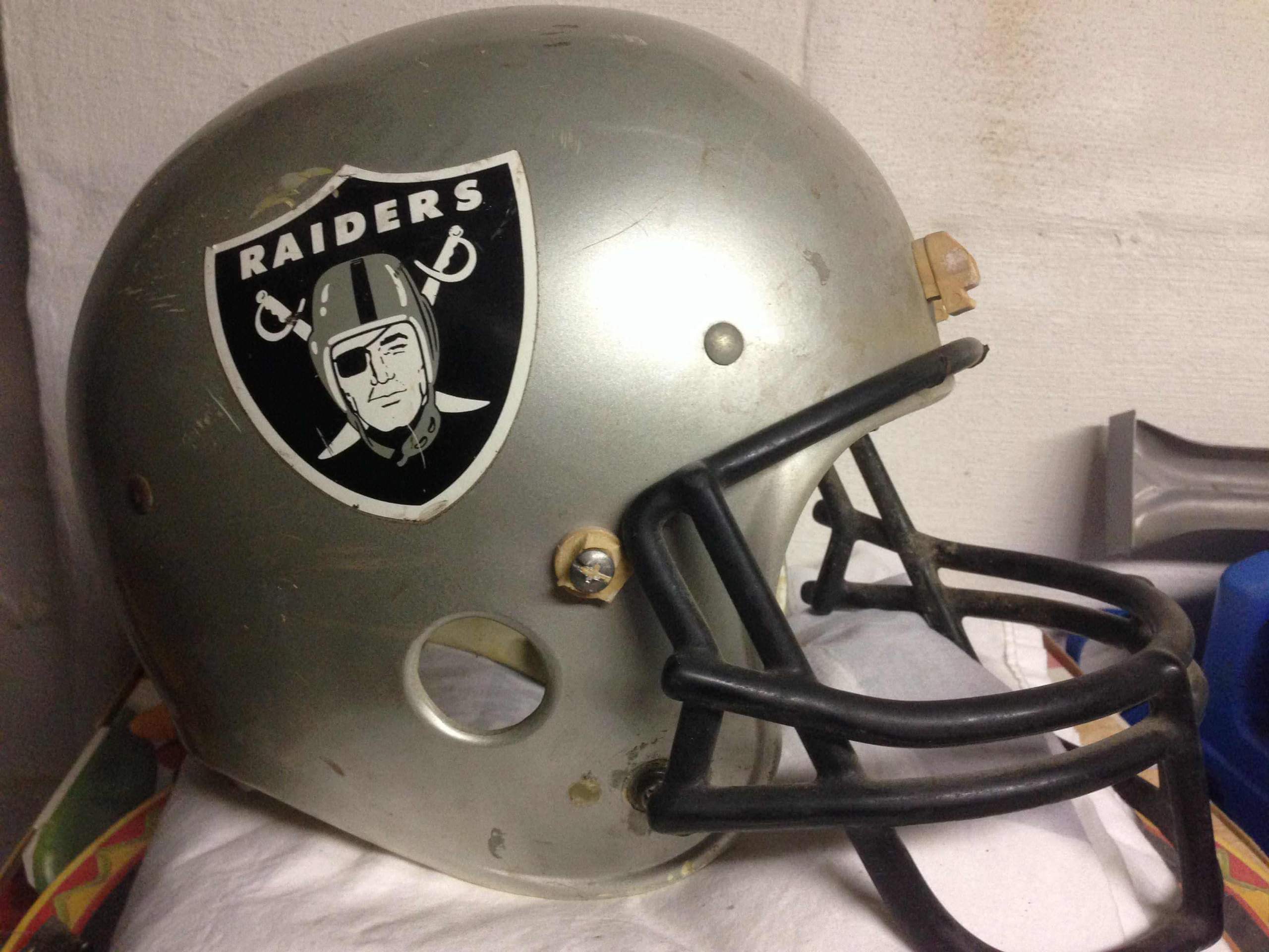 John Madden Raiders Patch Memorial Patch match Football Helmet Decal Las  Vegas