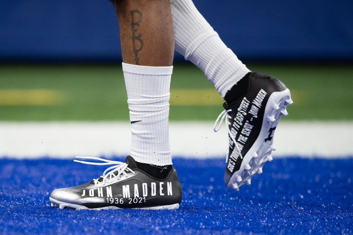 DeSean Jackson, Stefon Diggs pay tribute to John Madden with cleats