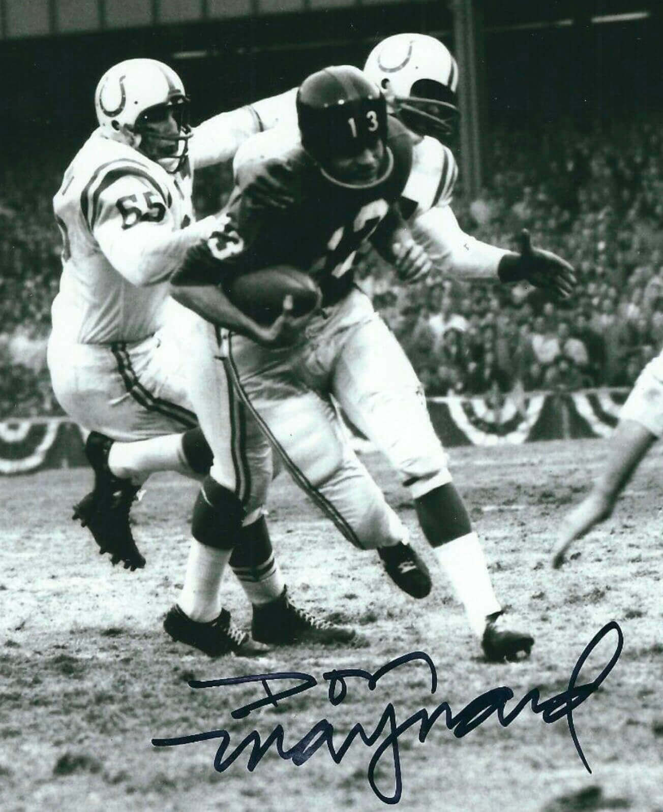 DON MAYNARD AUTOGRAPHED 8 X 10 PHOTO NEW YORK JETS JOE NAMATH RECEIVER HOF