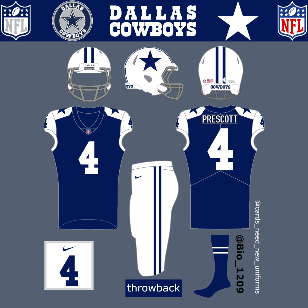 Dallas Cowboys bringing back throwback uniforms and white helmets