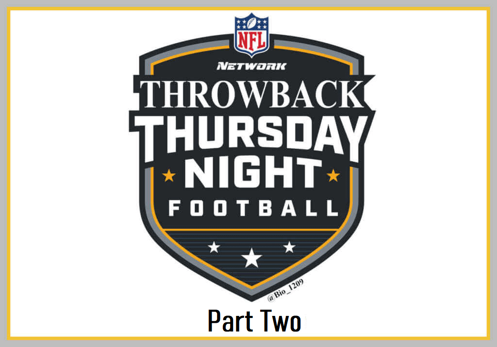 Thursday Night Throwbacks, NFC Edition