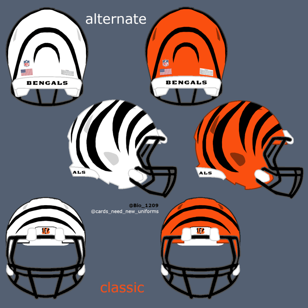 Bengals Helmet SVG, Football Team Cincinnati Bengals Stripes Helmet Png