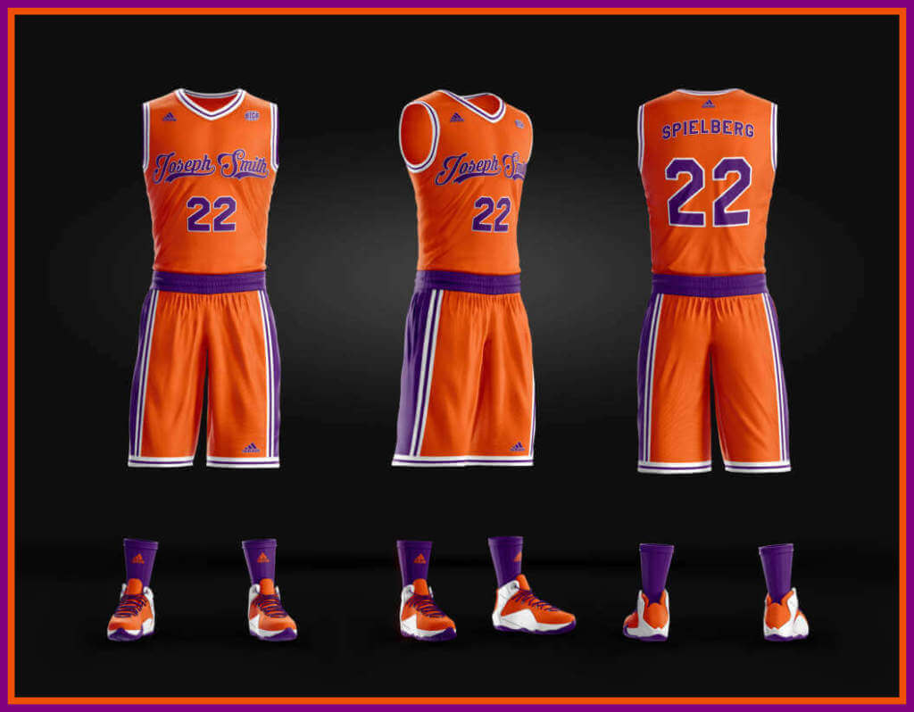 College Hoops Uniform Designs for a Film Production