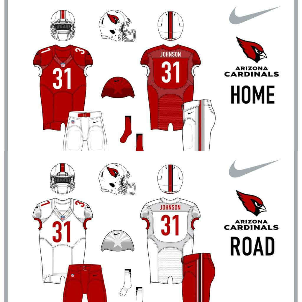 phoenix cardinals uniforms