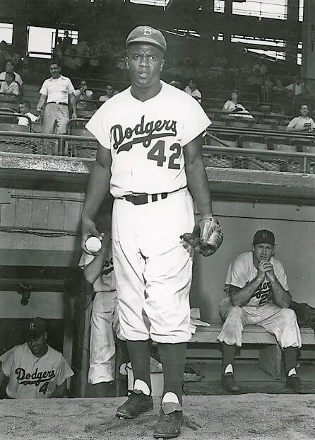 Los Angeles Dodger MLB Away Gray Jersey Jackie Robinson Promo #42 Size XL