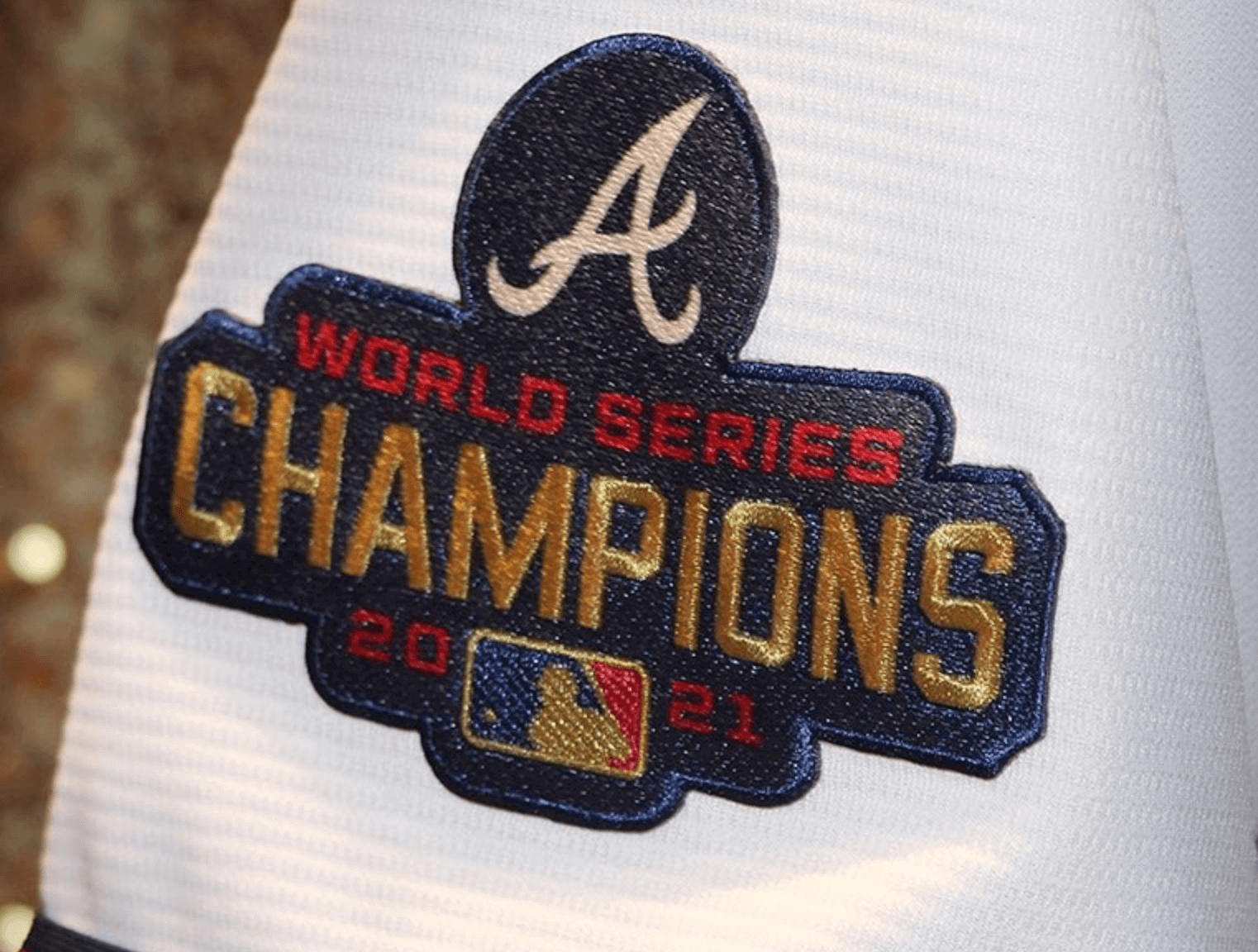 Take a look at the Braves gold trimmed World Series gear