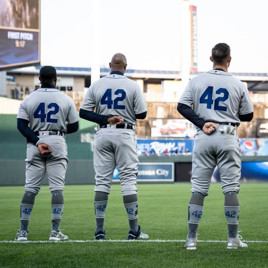 Jackie and The Kid - #42  Everyone wears #42 on Jackie Robinson