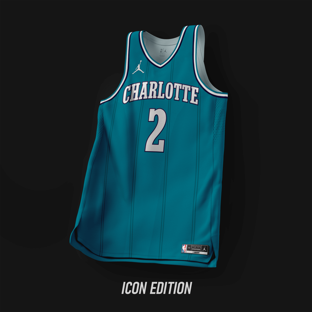 Charlotte Hornets jersey concept I made for ESPN's Uni Watch : r/nba