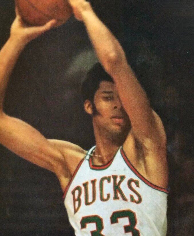 Kareem Abdul-Jabbar playing with the Milwaukee Bucks. The Bucks won the  1971 NBA championship with Abdul- Jabbar leading the team.(AP PHOTO) - The  Tennessee Tribune