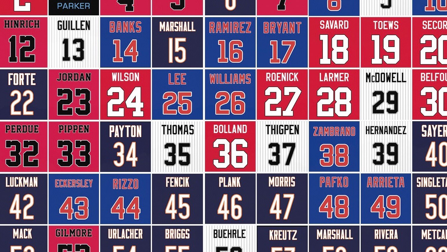 Brilliant Graphic Picks Best Chicago Players for Each Uni Number