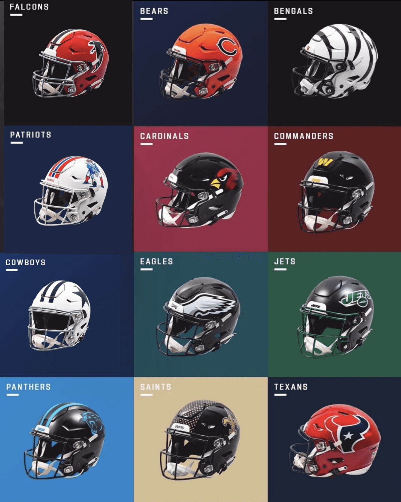 The Surprising Thing About the New NFL Alternate Helmets