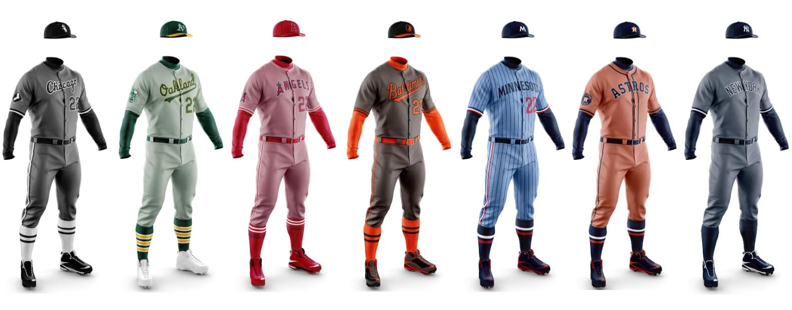 Exploring Monochrome 'Dark' MLB Uniforms, Phase Three (Part I — AL)