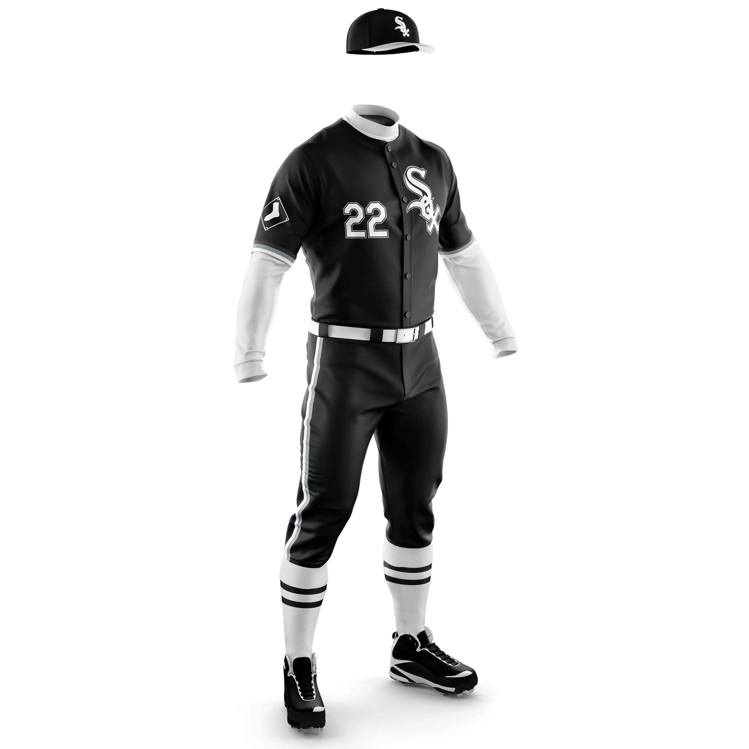 Black and white mlb uniforms on sale