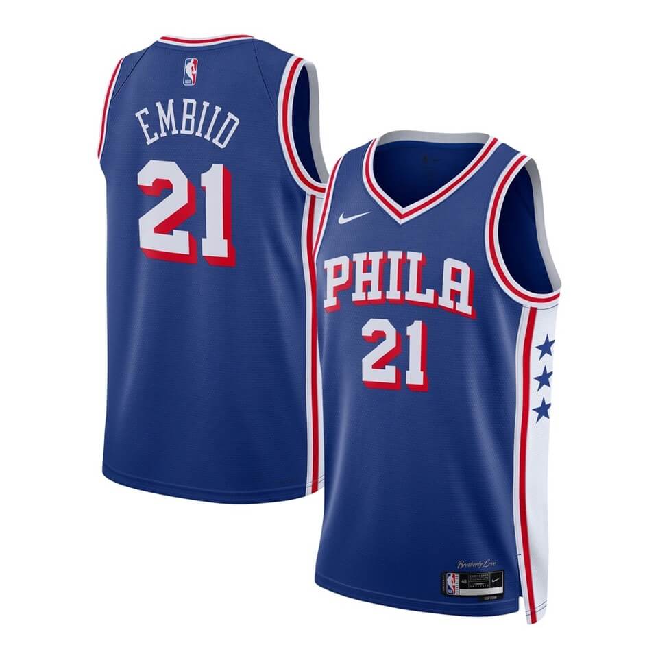 Sixers Appear To Be Changing Block Shadow on Blue Jersey Uni Watch