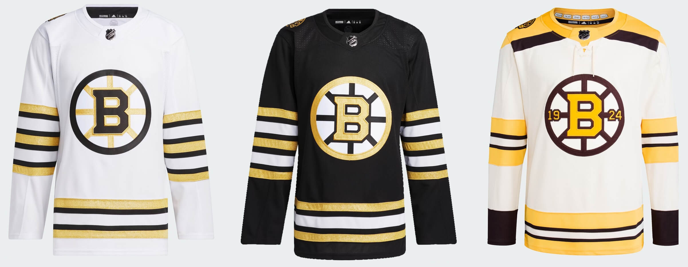boston bruins jerseys over the years