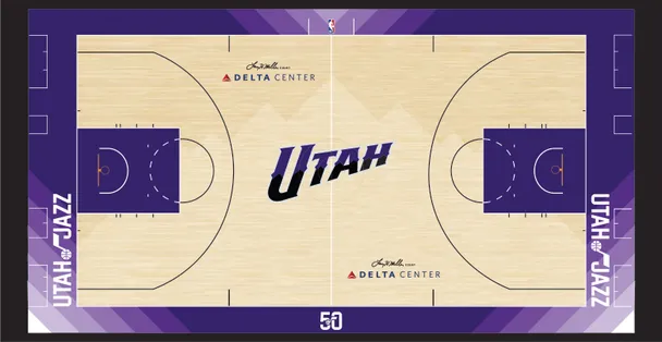 Utah jazz alternate store court