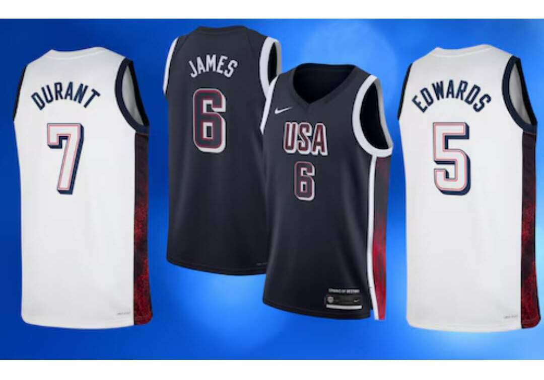 Team usa jersey numbers basketball on sale