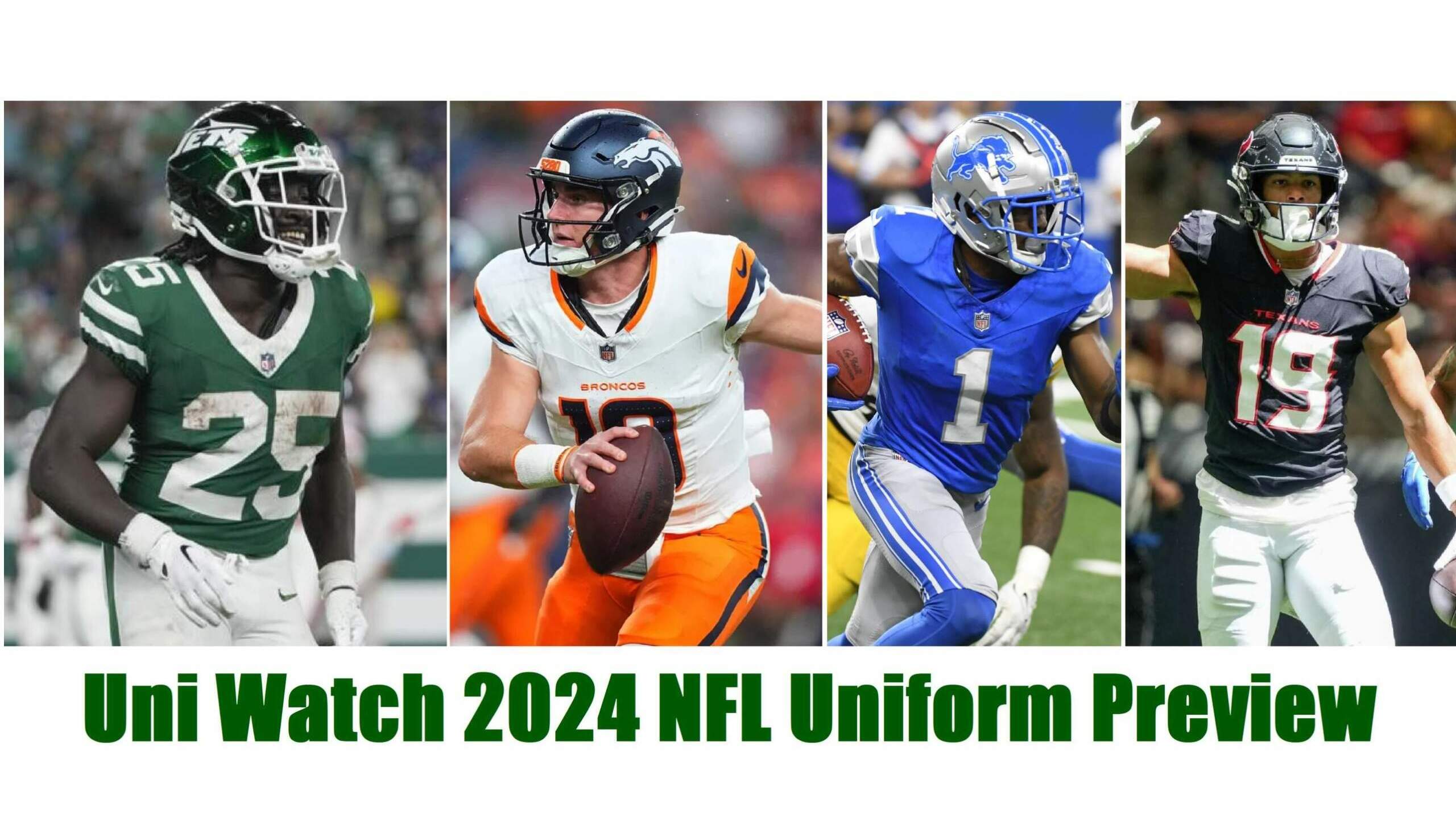 Uni Watch 2024 NFL Uniform Preview Uni Watch