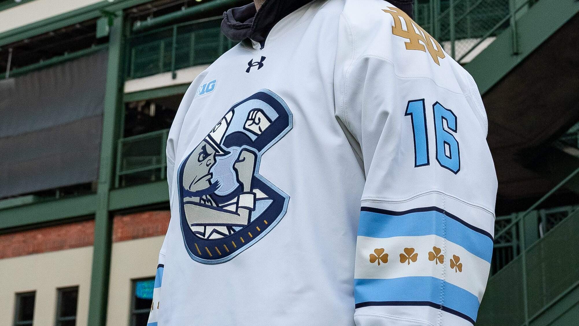 Notre Dame Hockey To Wear Chicago inspired Sweaters for Wrigley Game Uni Watch