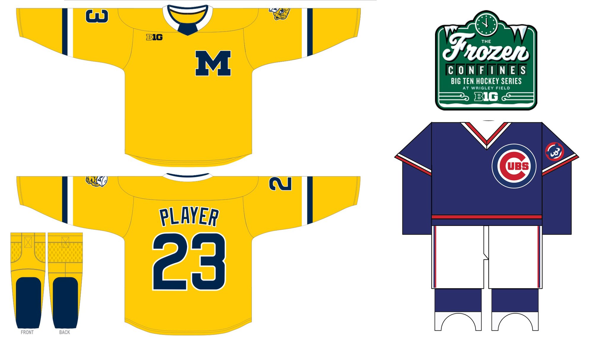 Michigan Hockey unveils special uniforms for outdoor games against Ohio State