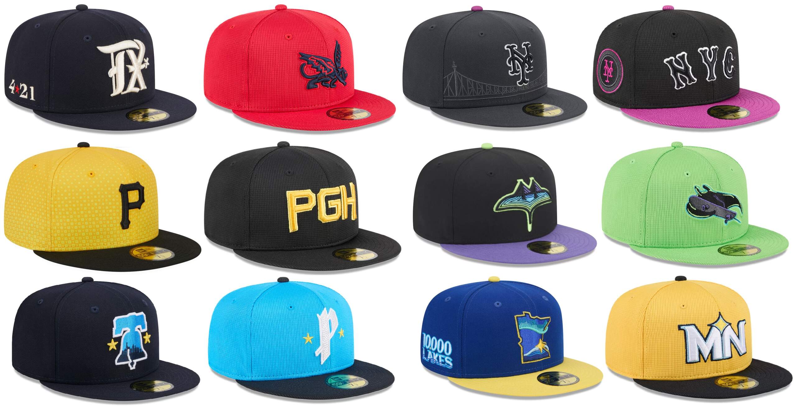 Comparison of the City Connect BP Caps with their players