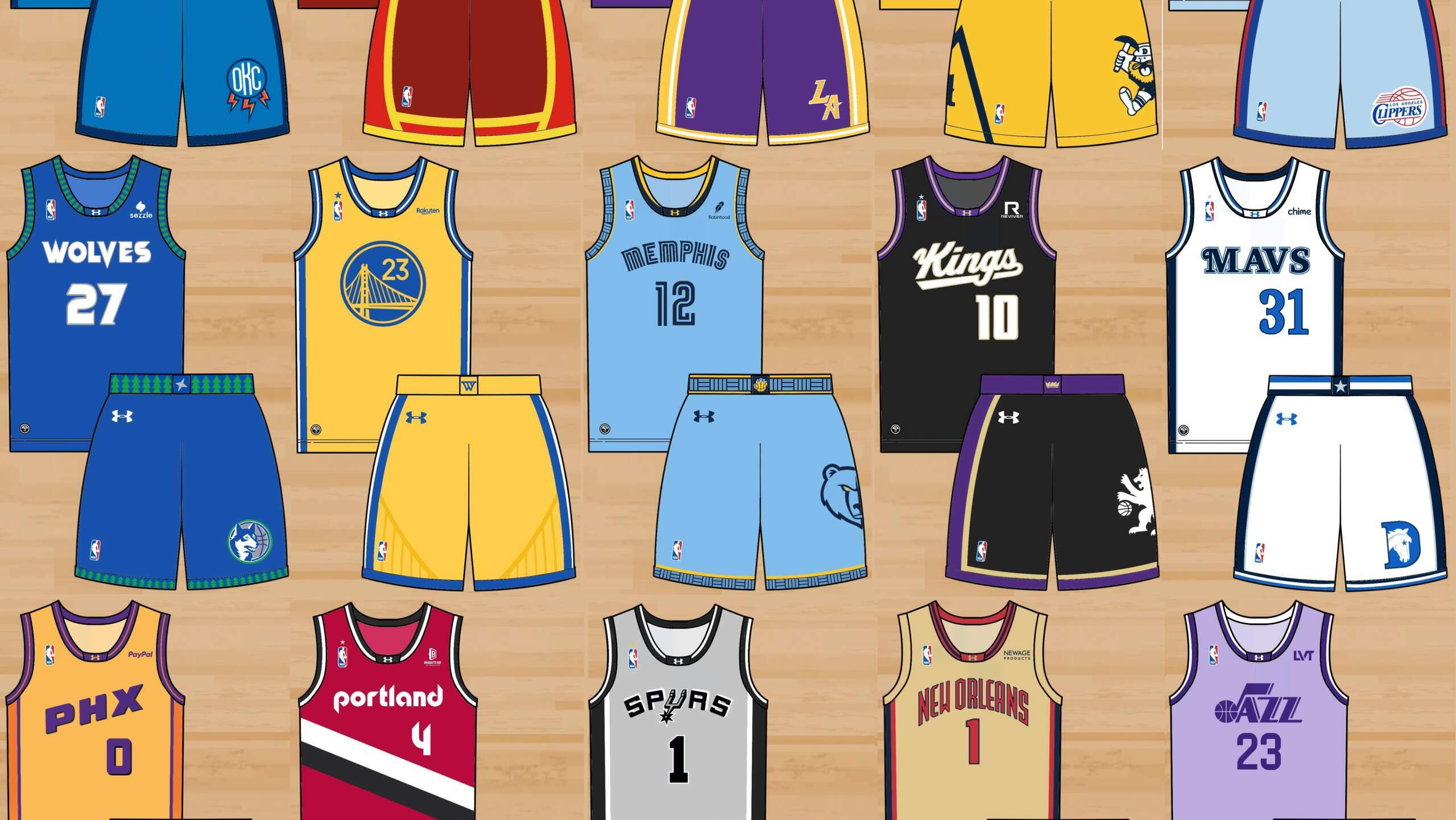 NBA Uniform Refresh: Western Conference