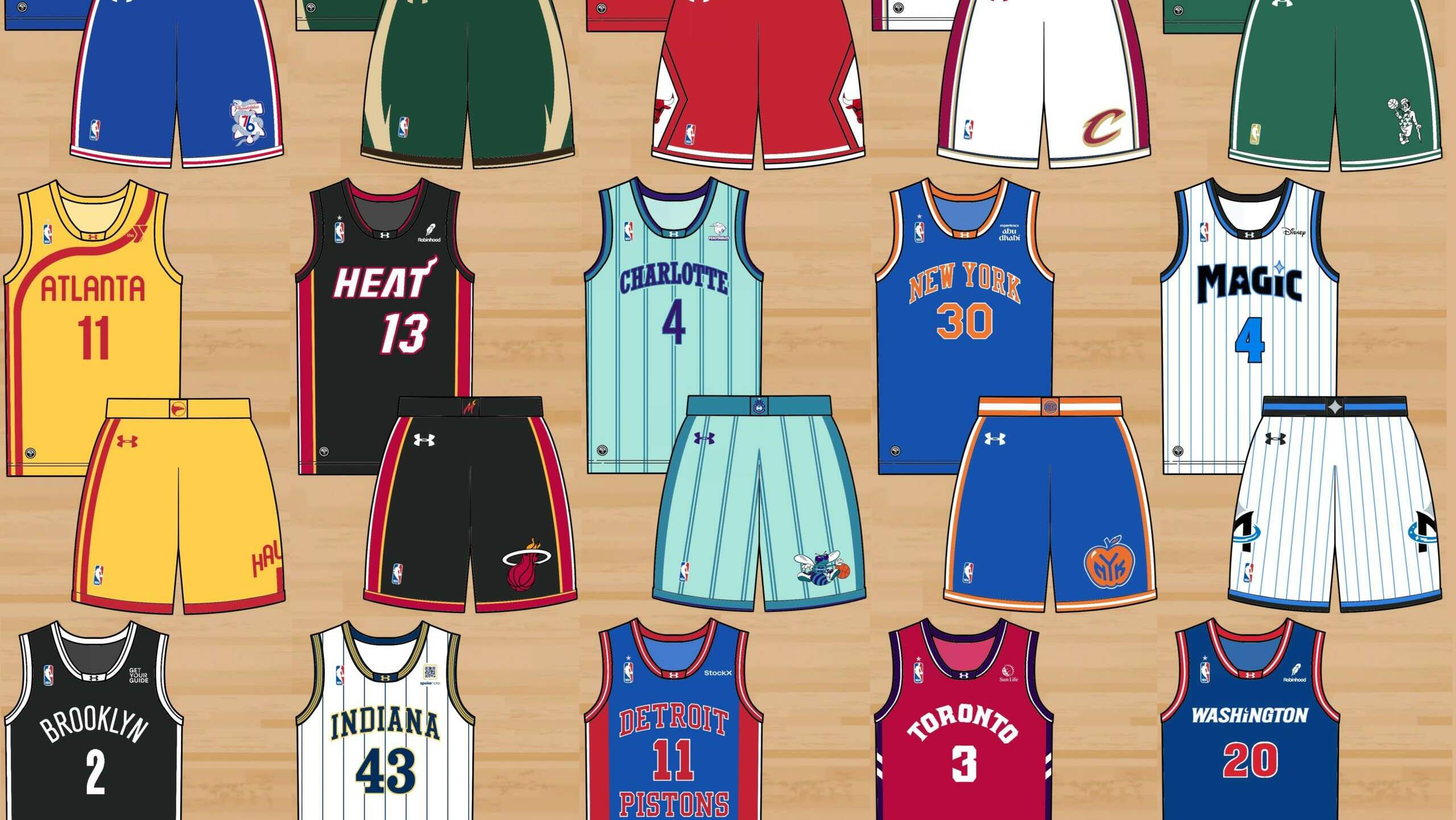 NBA Uniform Refresh: Eastern Conference
