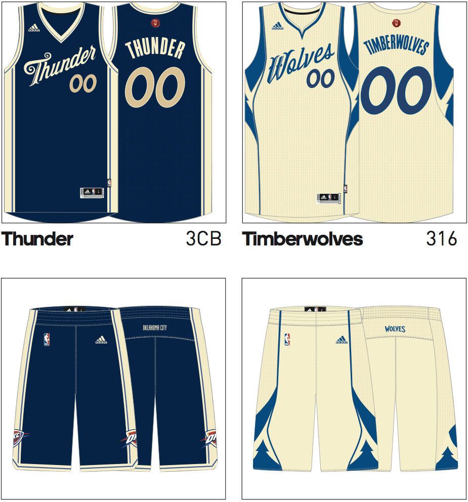 EXCLUSIVE Next Season’s NBA Christmas Uniforms Uni Watch